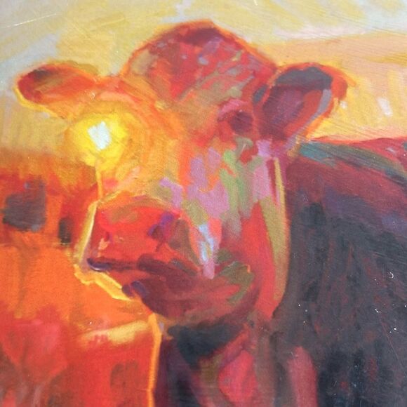 Kyle Martin Giclee Digital Backlit Cow Print on Foam Core 8"x10" sticker Sealed - Picture 3 of 4